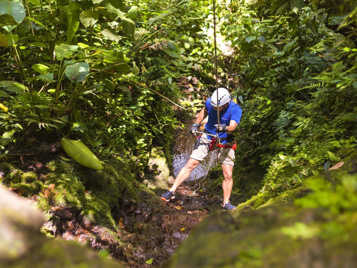 Rappelling and adventures from Pacuare Lodge Costa Rica