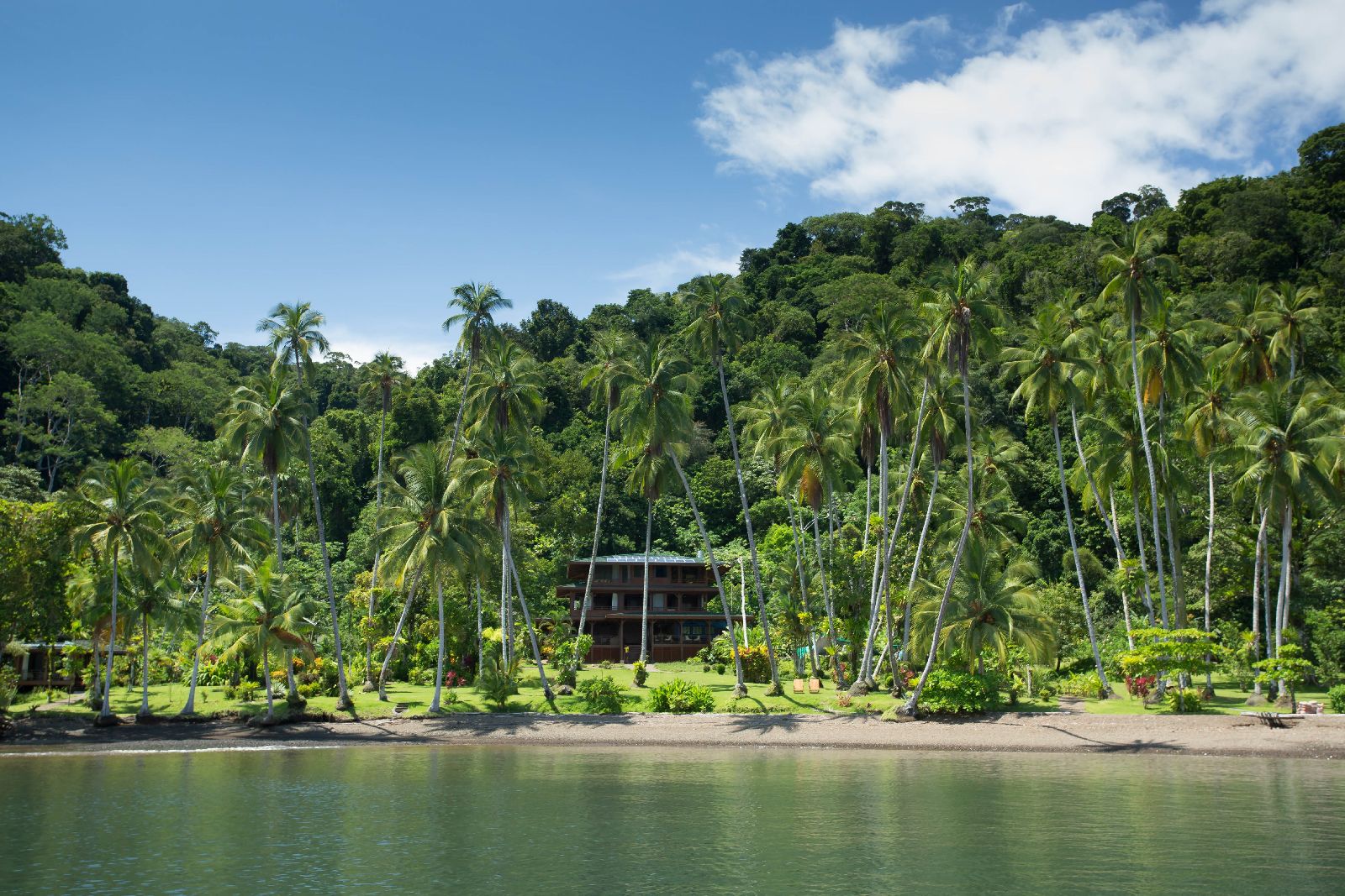 Beachfront location of Playa Cativo in the Osa Peninsula Costa Rica