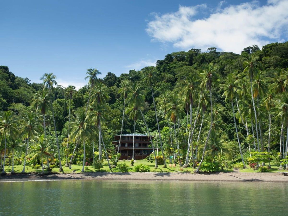 Beachfront location of Playa Cativo in the Osa Peninsula Costa Rica