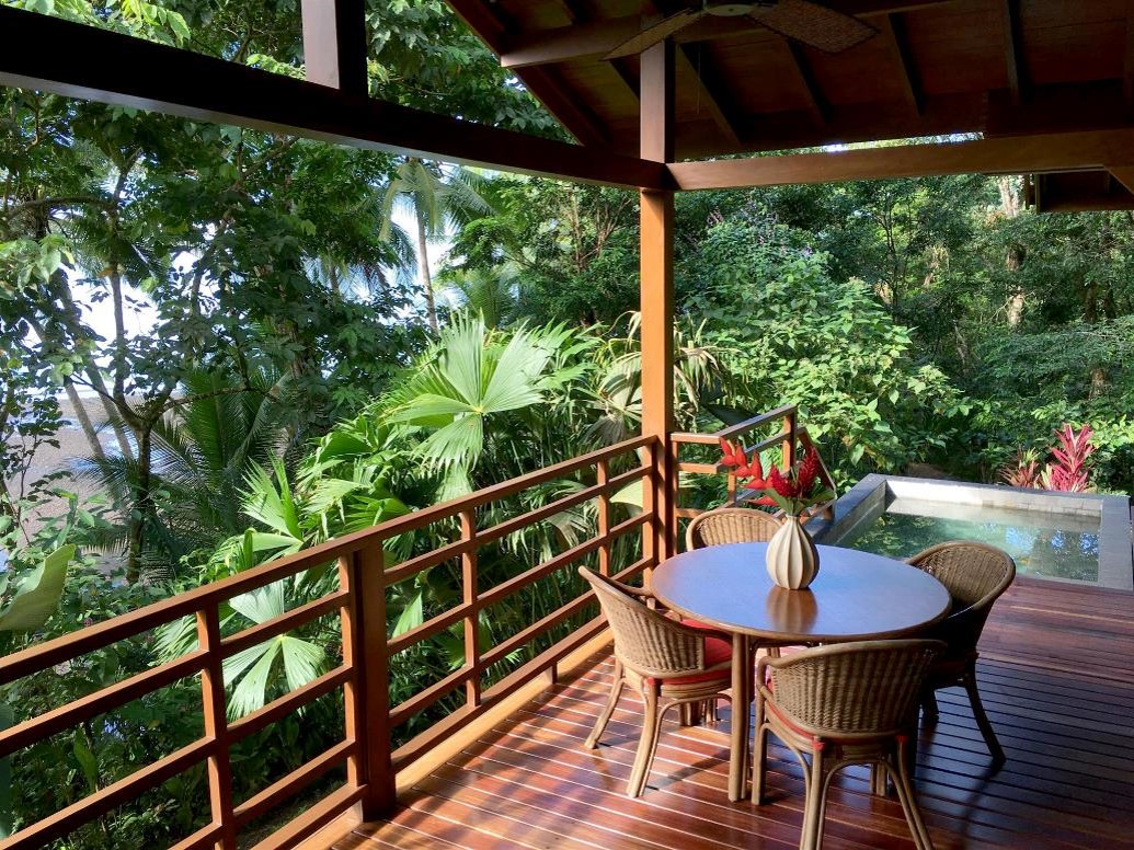 Terrace and plunge pool of Premium Plus Casita at Play Cativo Costa Rica 