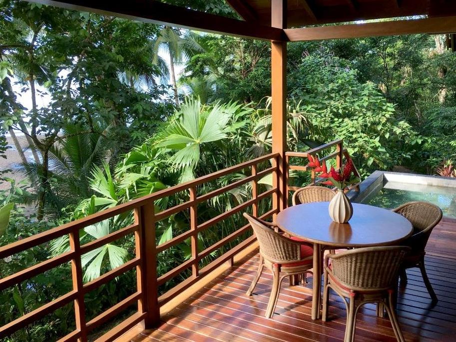 Terrace and plunge pool of Premium Plus Casita at Play Cativo Costa Rica