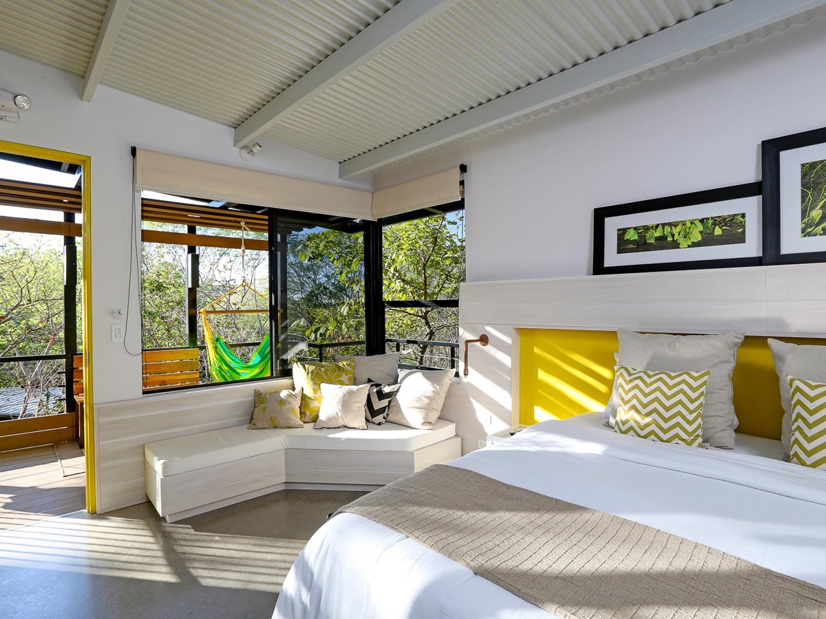 Guest bedroom at Rio Perdido in Costa RIca