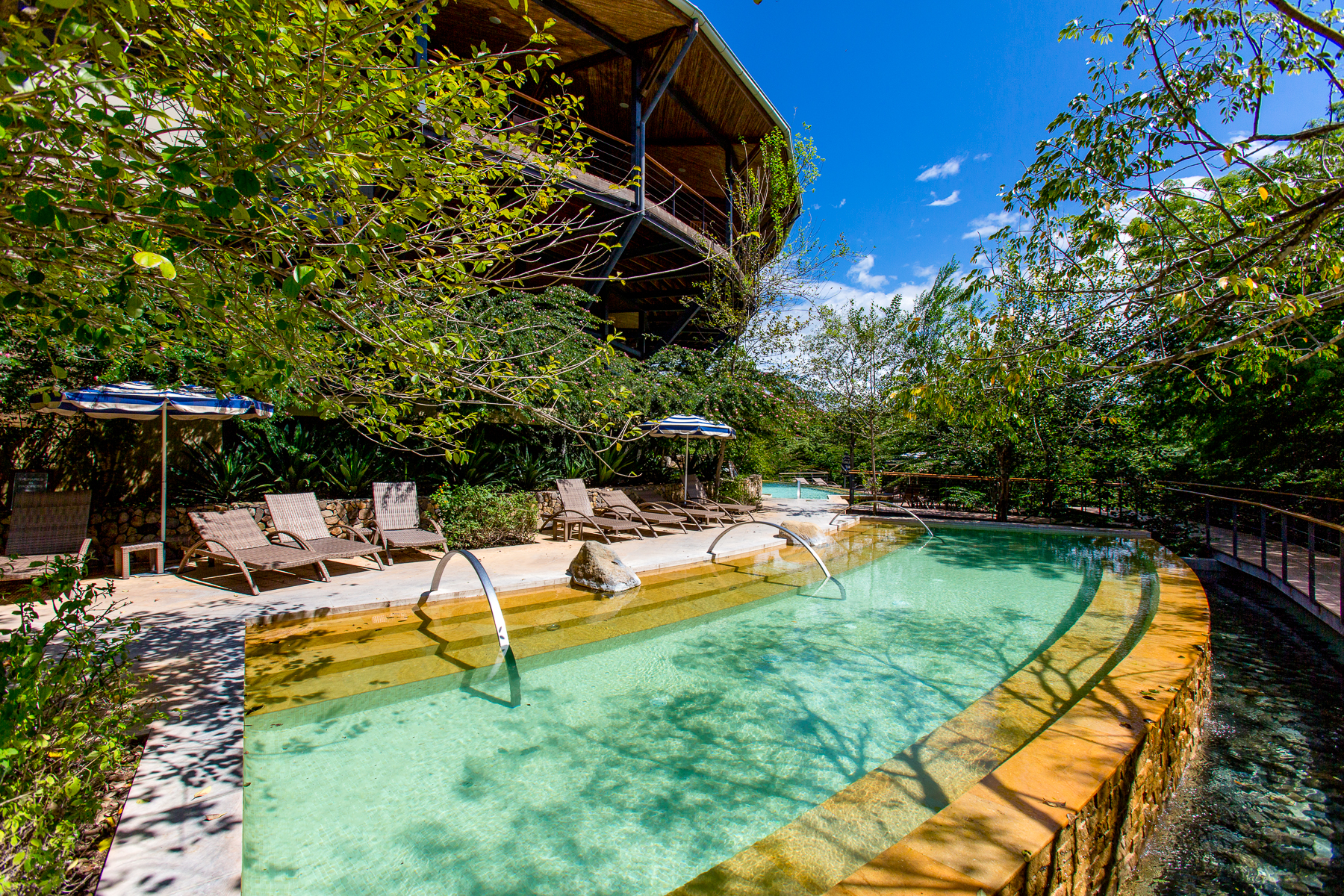 Swimming pool at Rio Perdido in Costa Rica