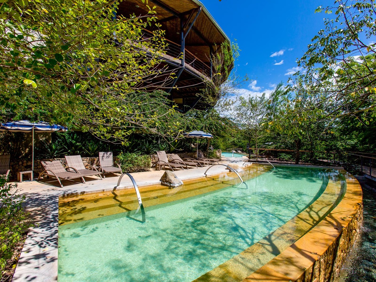 Swimming pool at Rio Perdido in Costa Rica