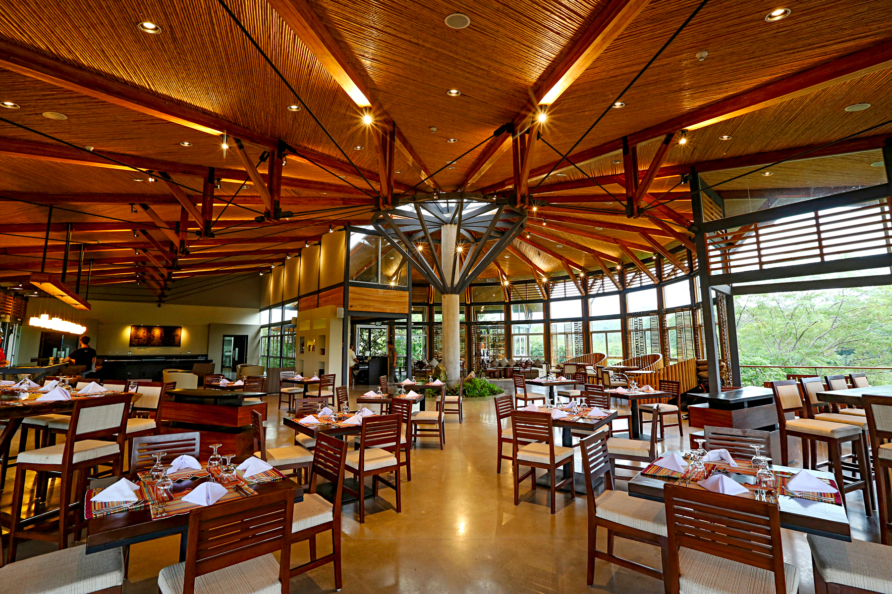 Restaurant at Rio Perdido in Costa Rica