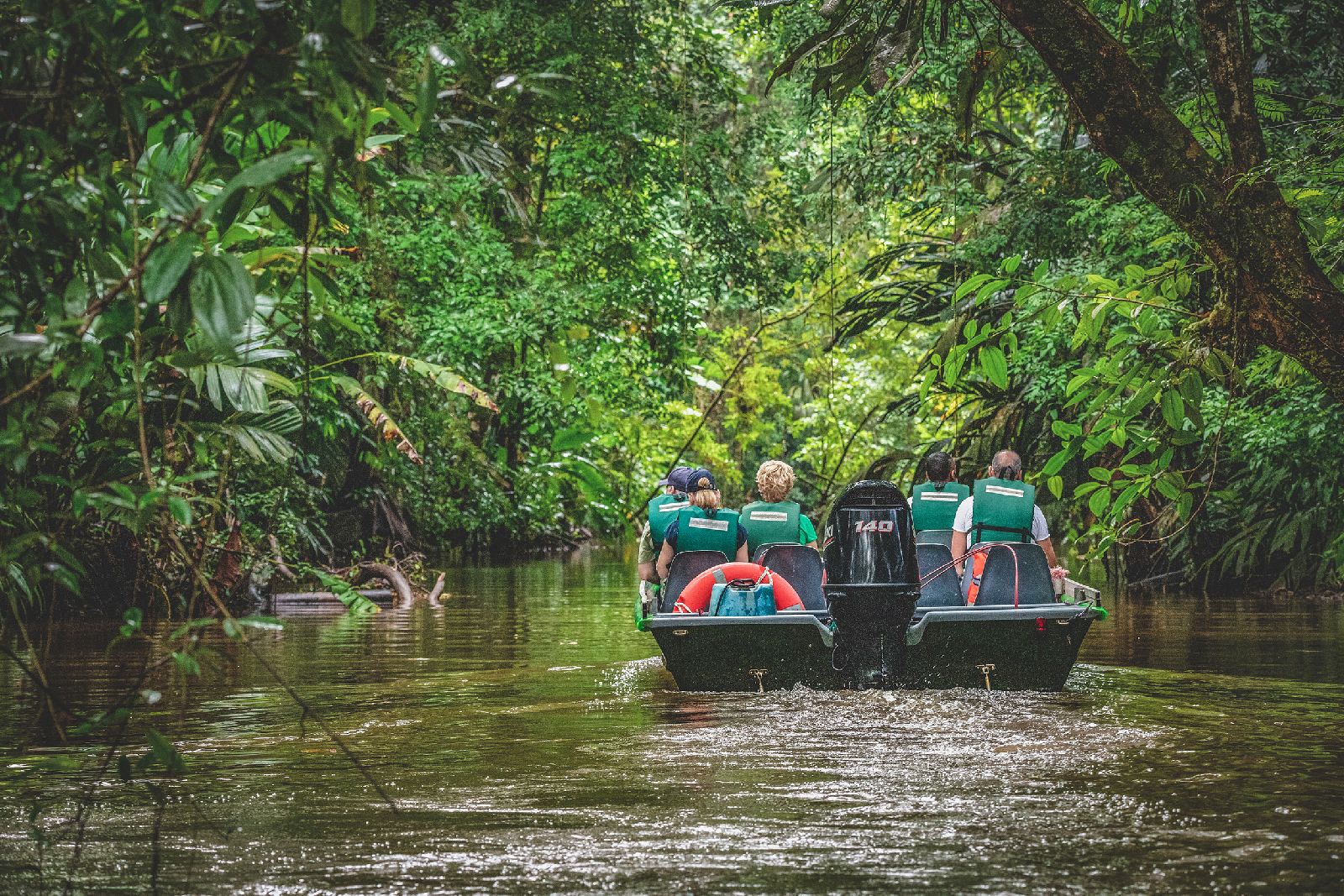 Boat trips along the Tortuguero canals from Tortuga Lodge Costa Rica