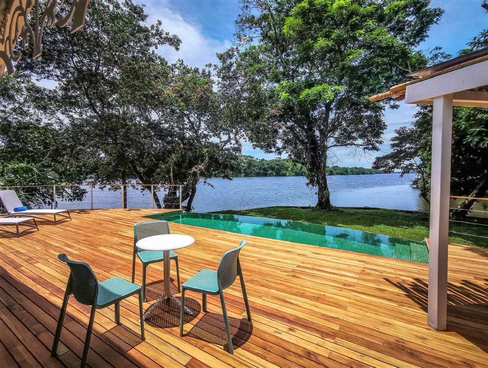 Villa with private pool at Tortuga Lodge on the edge of Tortuguero National Park Costa Rica