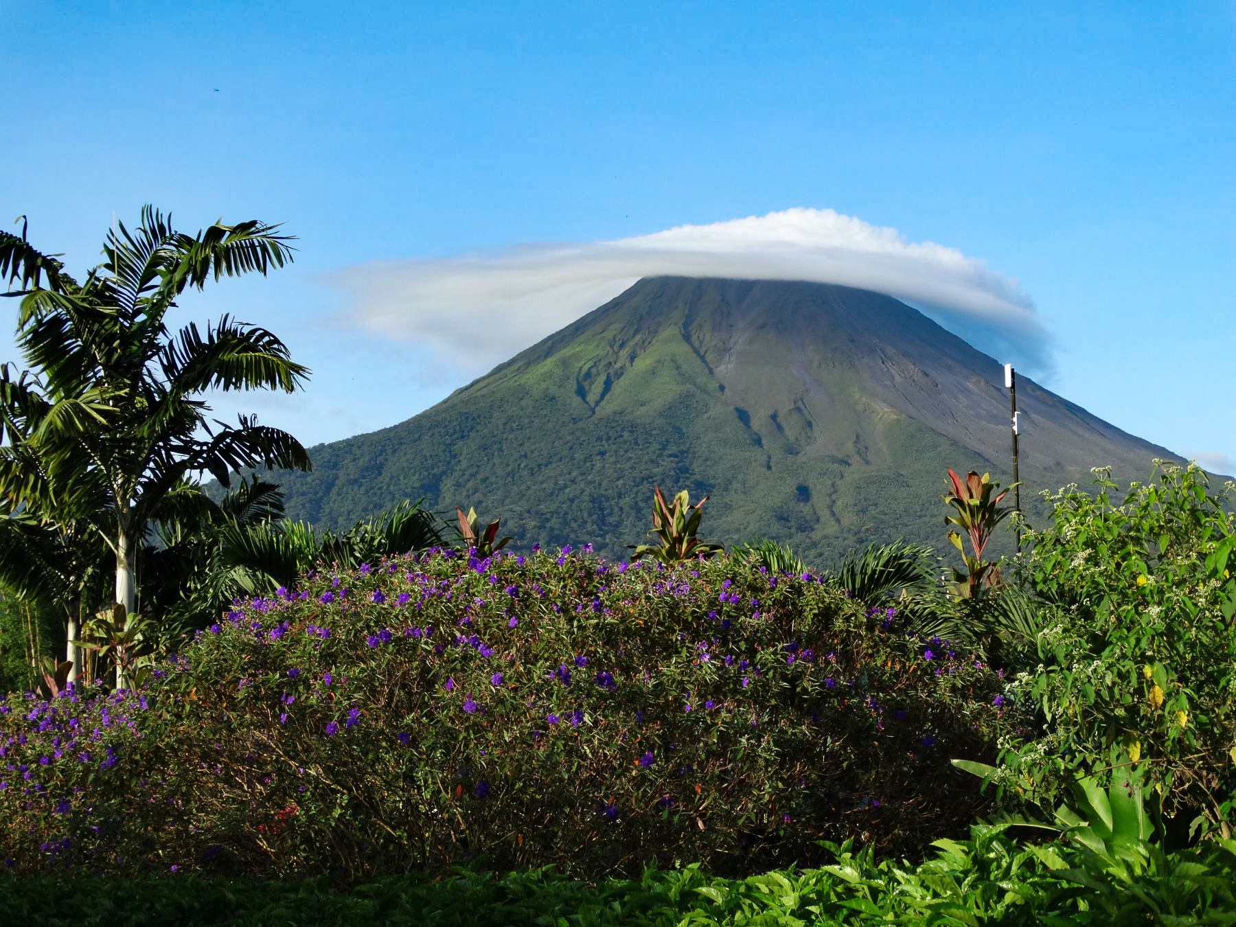 View of Arenal Volcano in the Arenal Volcano National Park