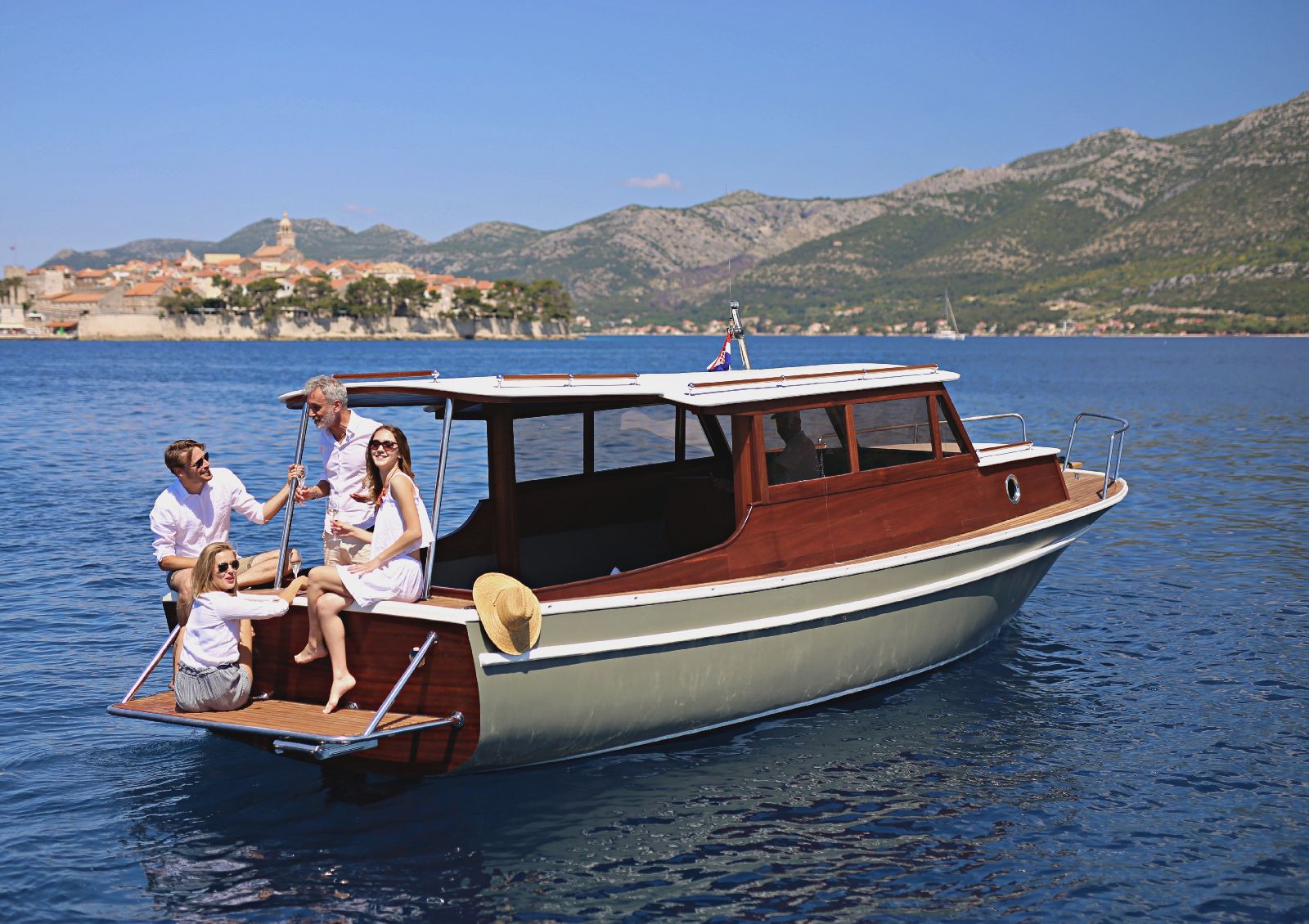 Boat trip from the Lesic Dimitri Palace Korcula Croatia