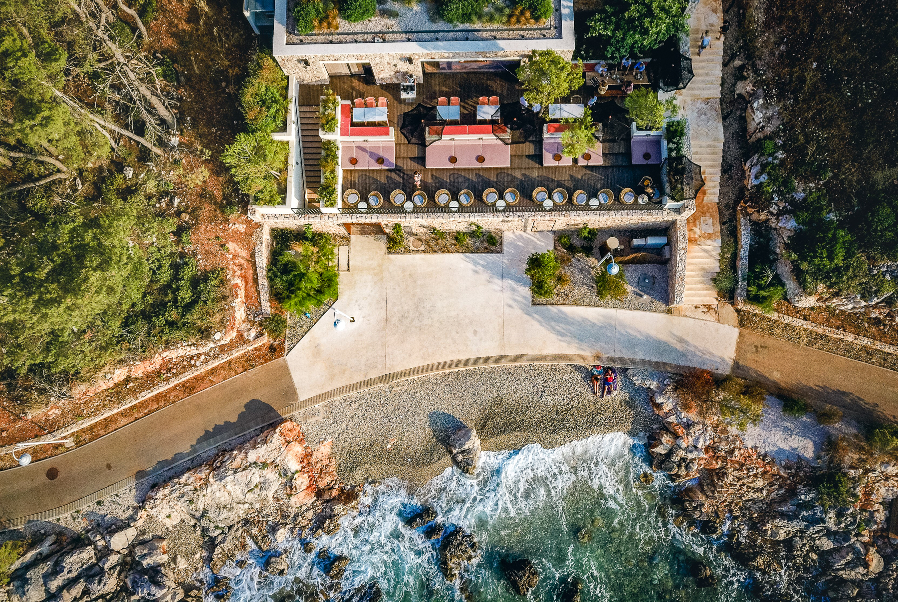 Bird's eye view of Maslina Resort in Croatia