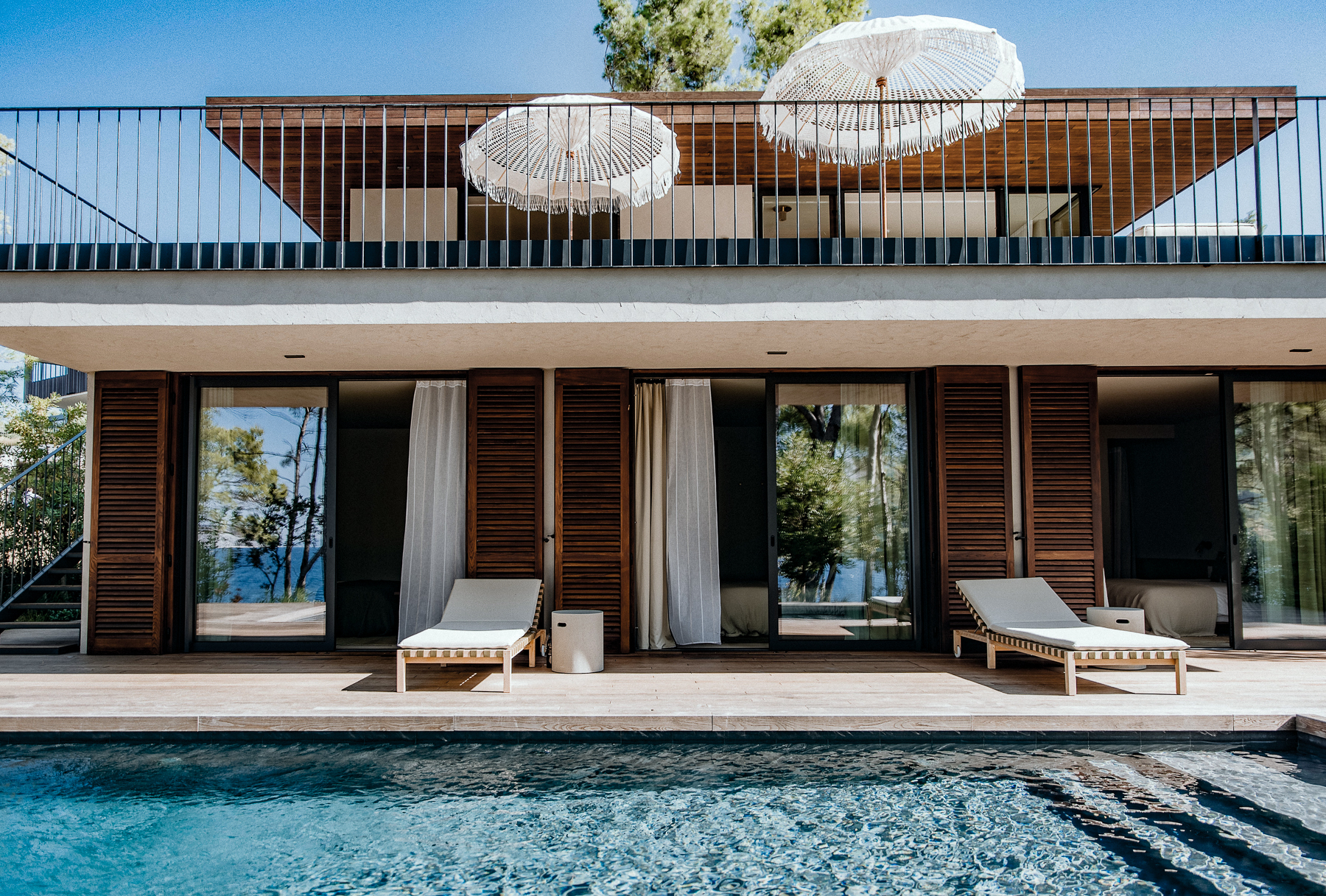 Exterior view of a villa at the Maslina Resort in Croatia