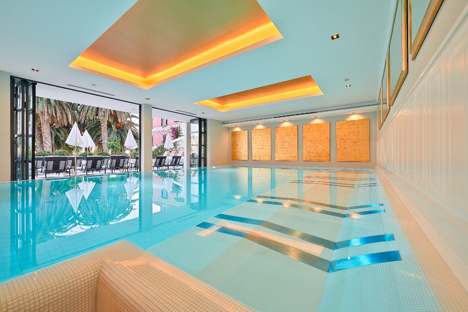 Indoor swimming pool at the Palace Elisabeth hotel in Hvar Croatia