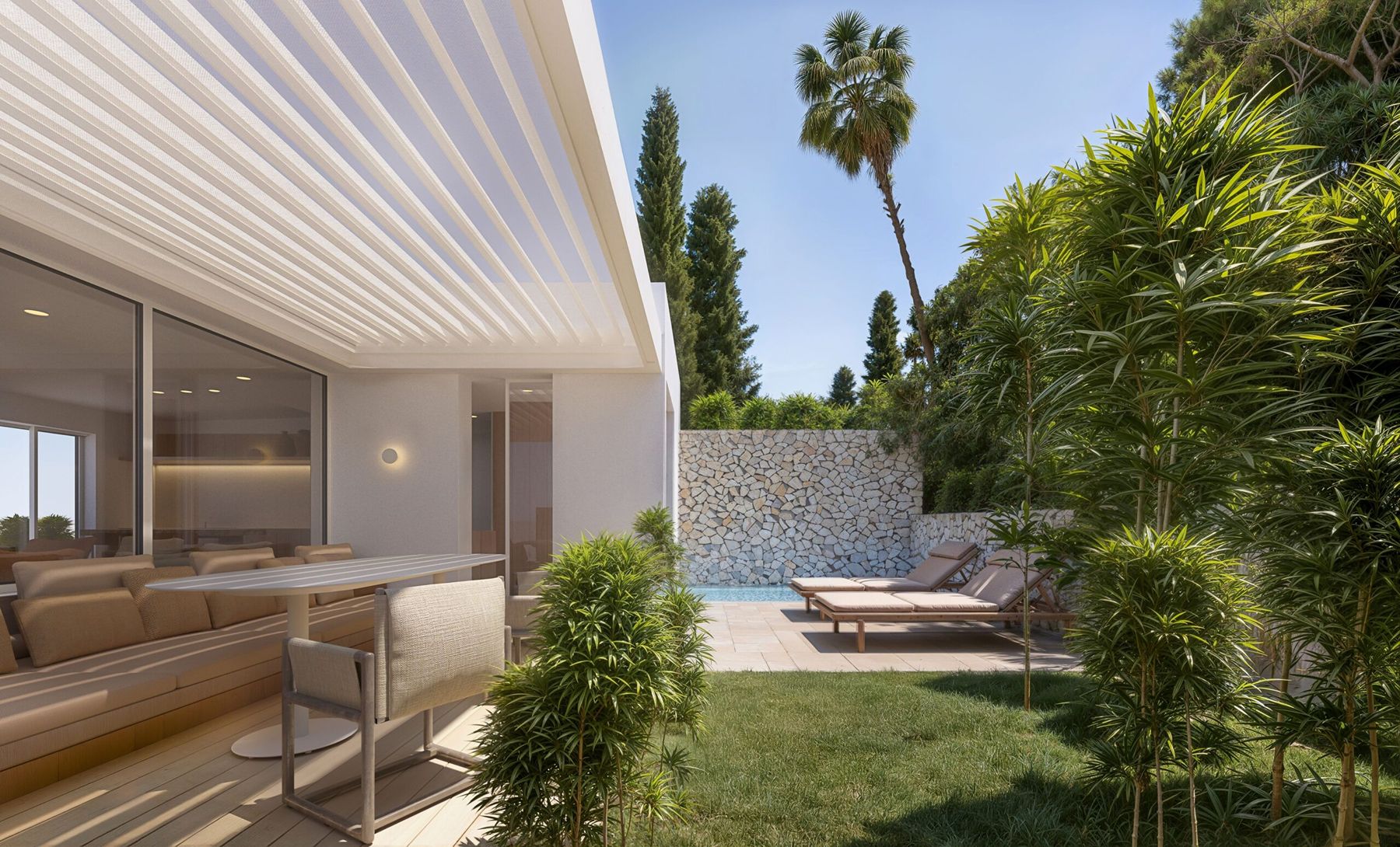 Kolin garden terrace at Villa Dubrovnik