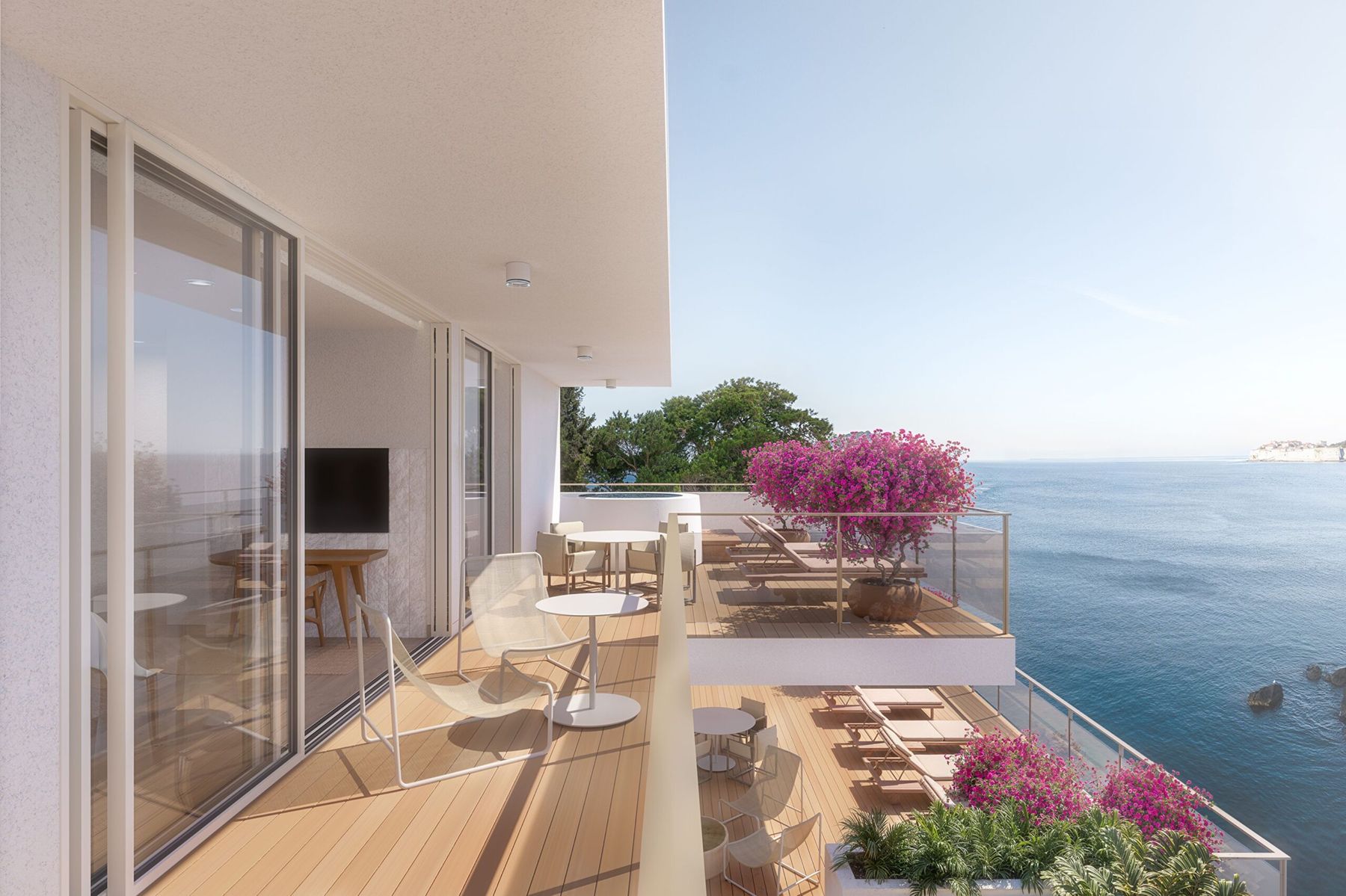 Tezoro suite terrace at Villa Dubrovnik