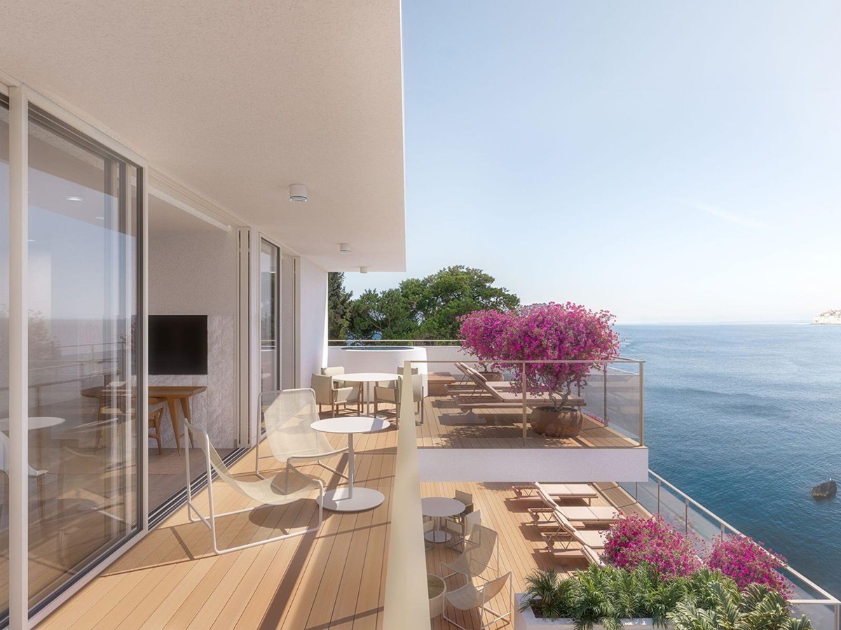 Tezoro suite terrace at Villa Dubrovnik