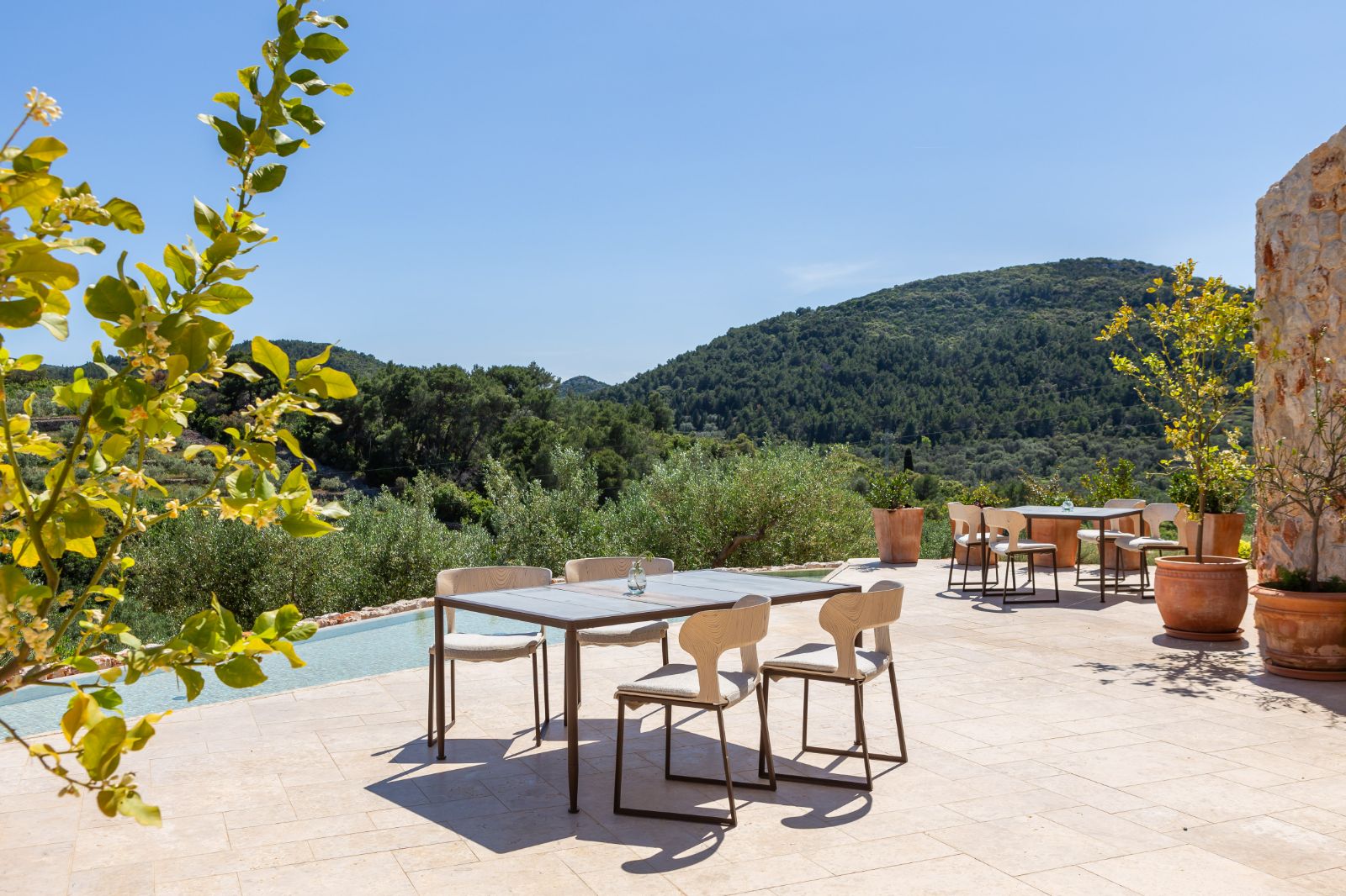 Restaurant terrace at Villa Nai 3.3 in Dugi Otok Croatia