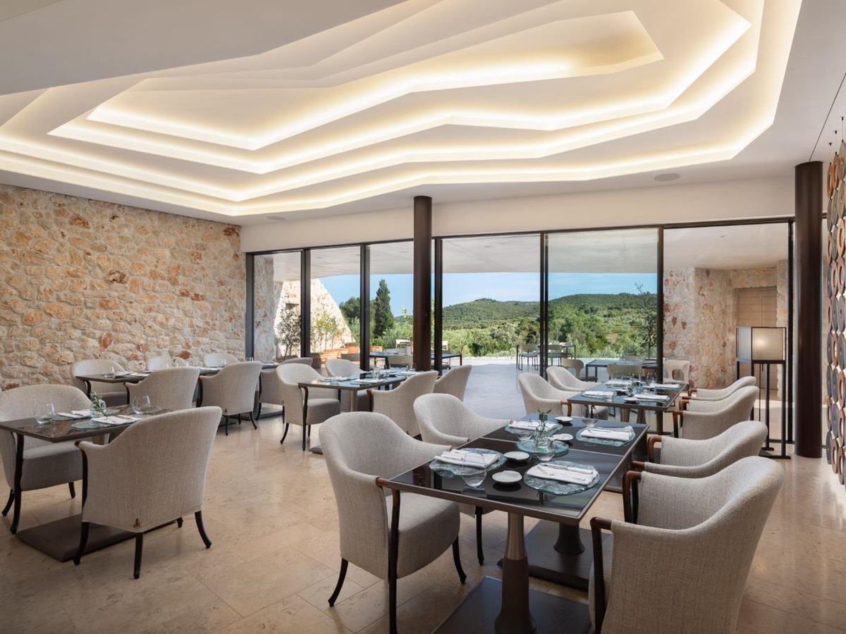 The restaurant at Villa Nai 3.3 in Dugi Otok Croatia
