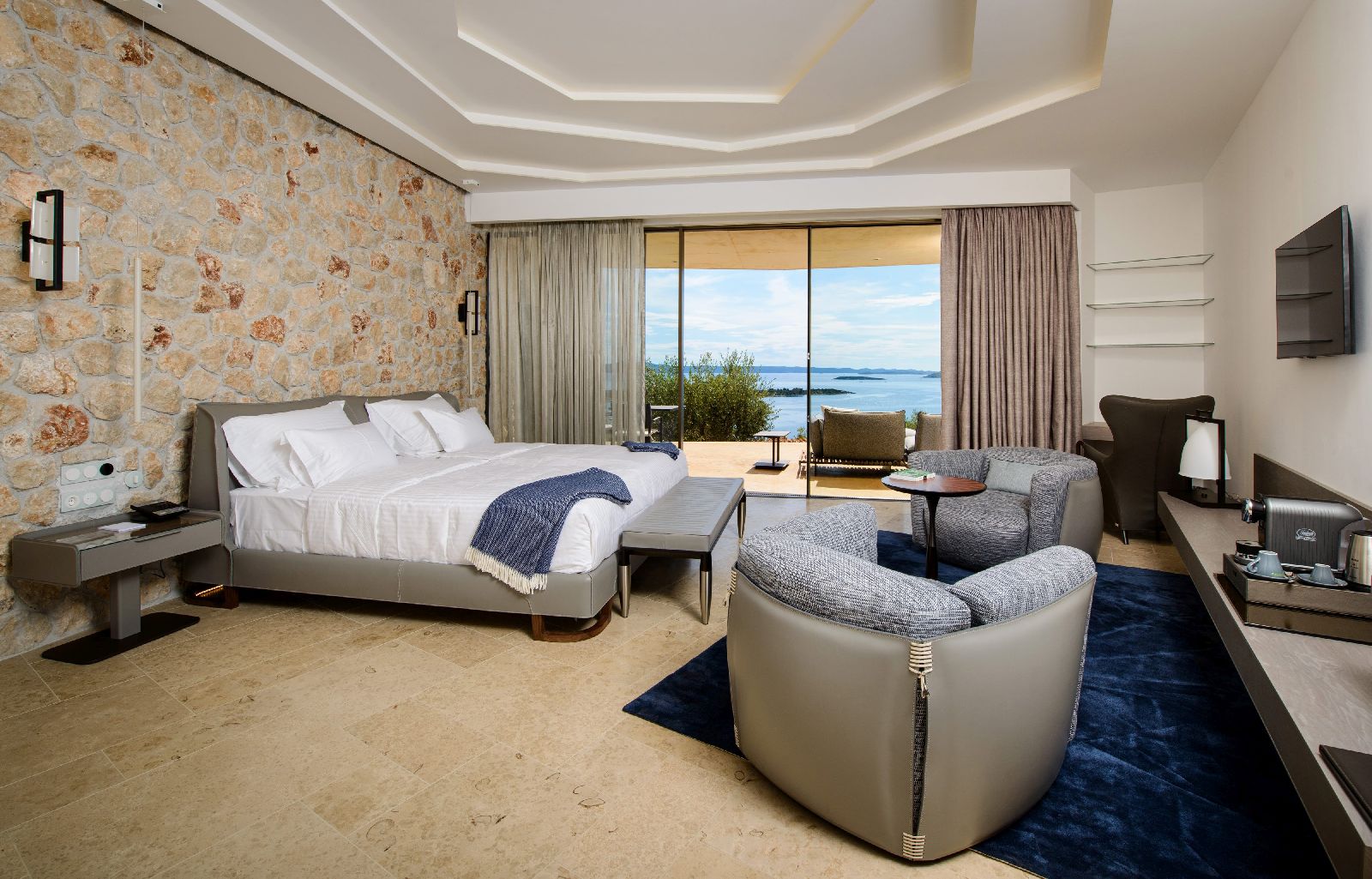 A guest room at Villa Nai 3.3 in Croatia