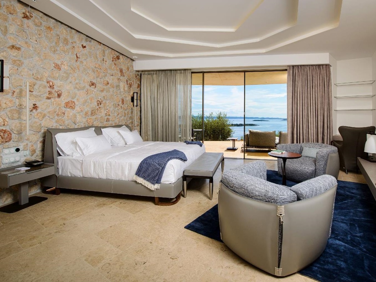 A guest room at Villa Nai 3.3 in Croatia