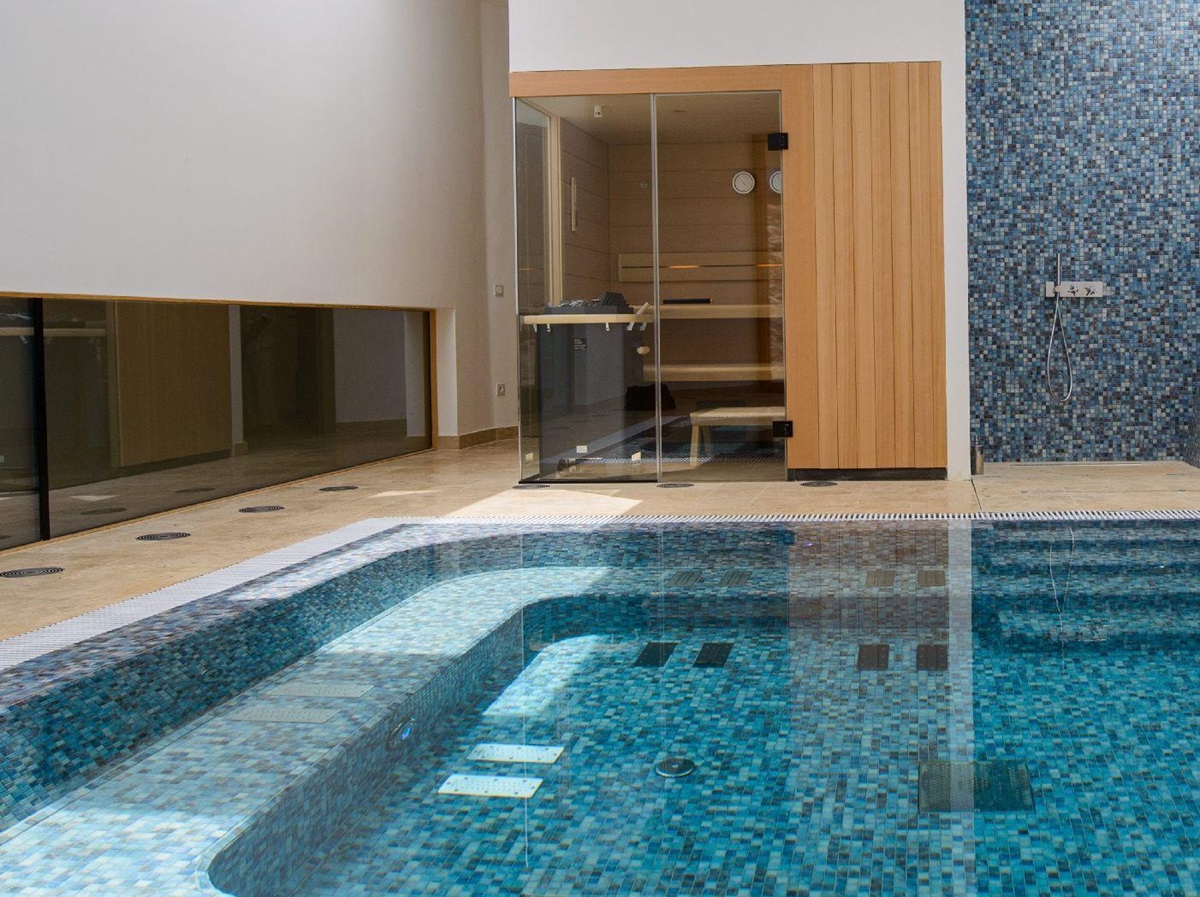 Hydrotherapy pool in the spa at Villa Nai 3.3 in Croatia