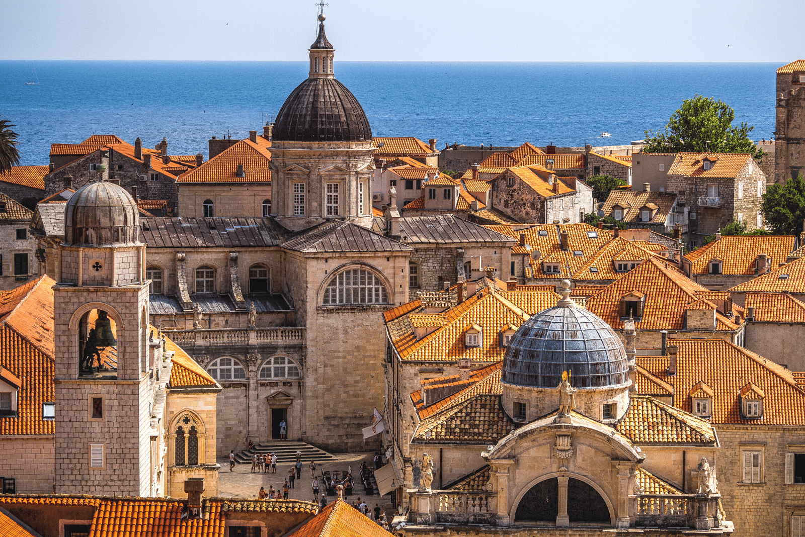 Dubrovnik city spires 