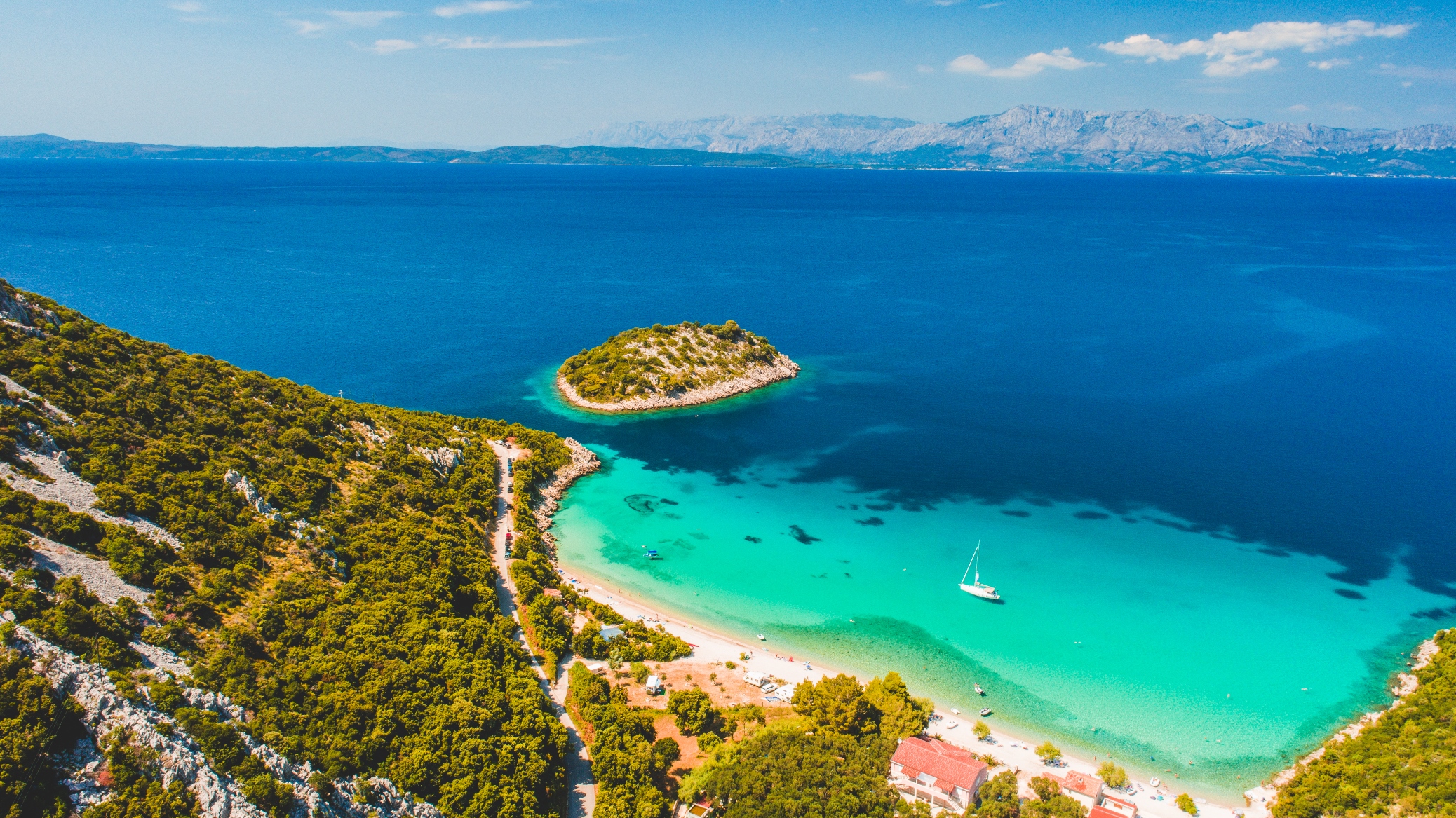 Divna Beach on the Peljesac peninsula in Croatia