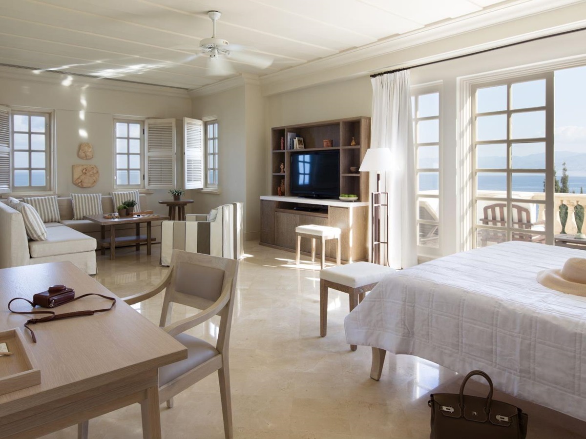 Suite with terrace at the Anassa resort in Cyprus