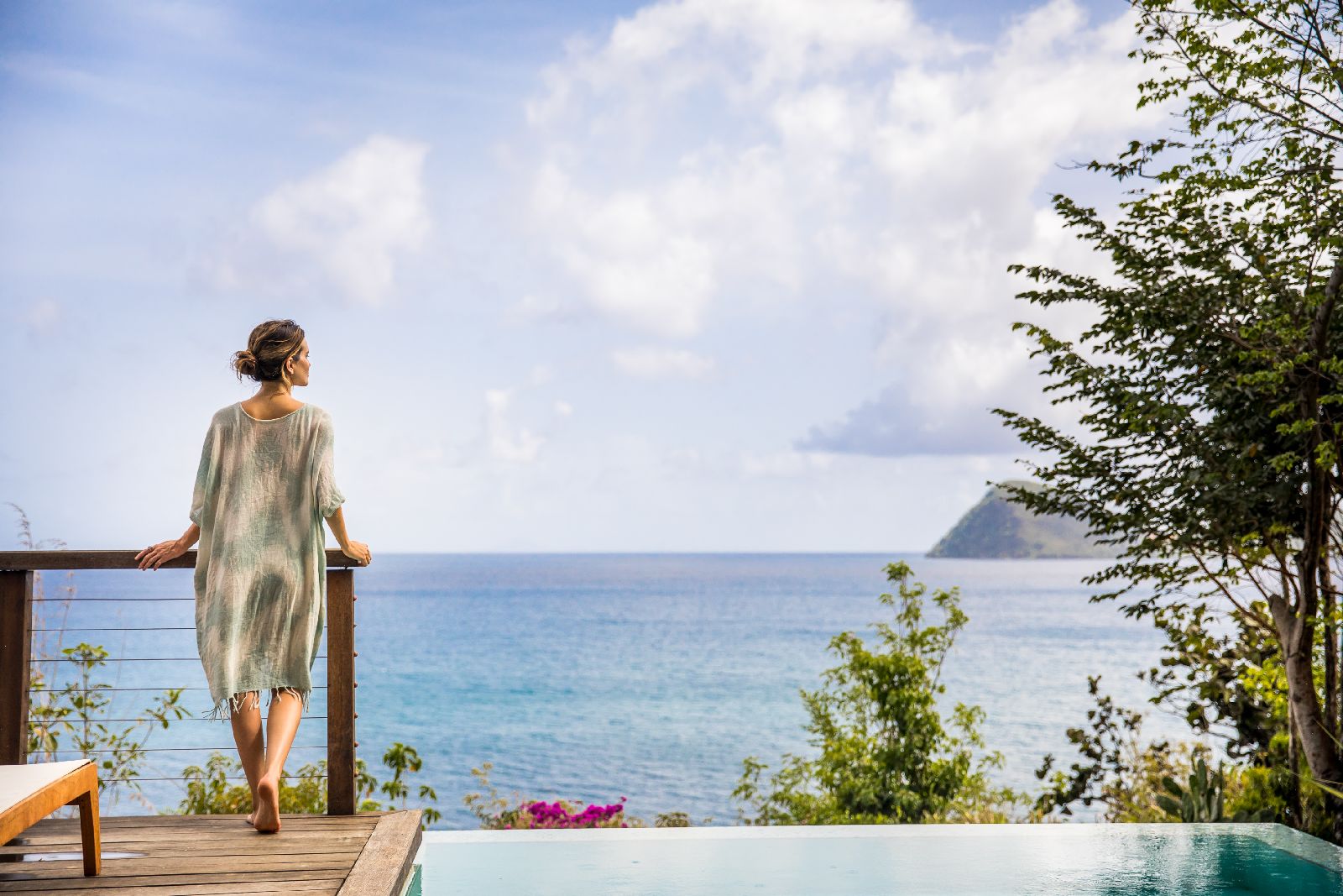 Plunge pool of Zabuco villa at Secret Bay in Dominica