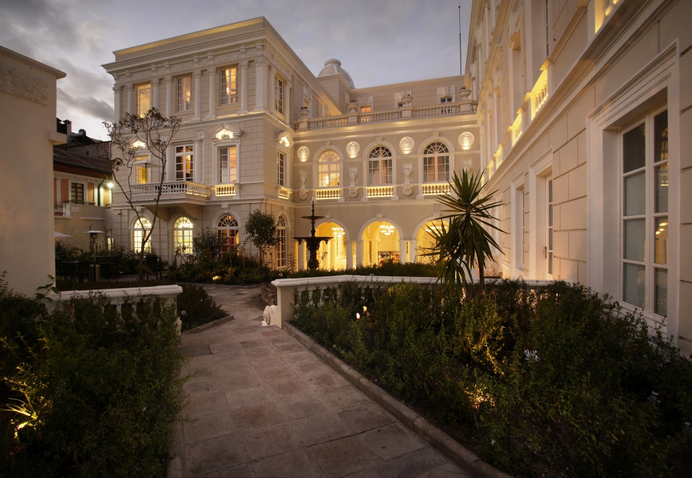 Exterior at Casa Gangotena in Ecuador