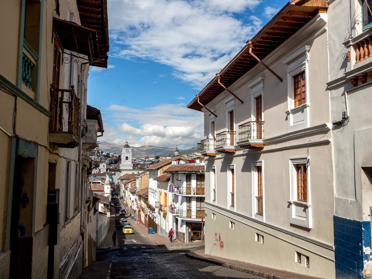 View at Casa Gangotena in Ecuador