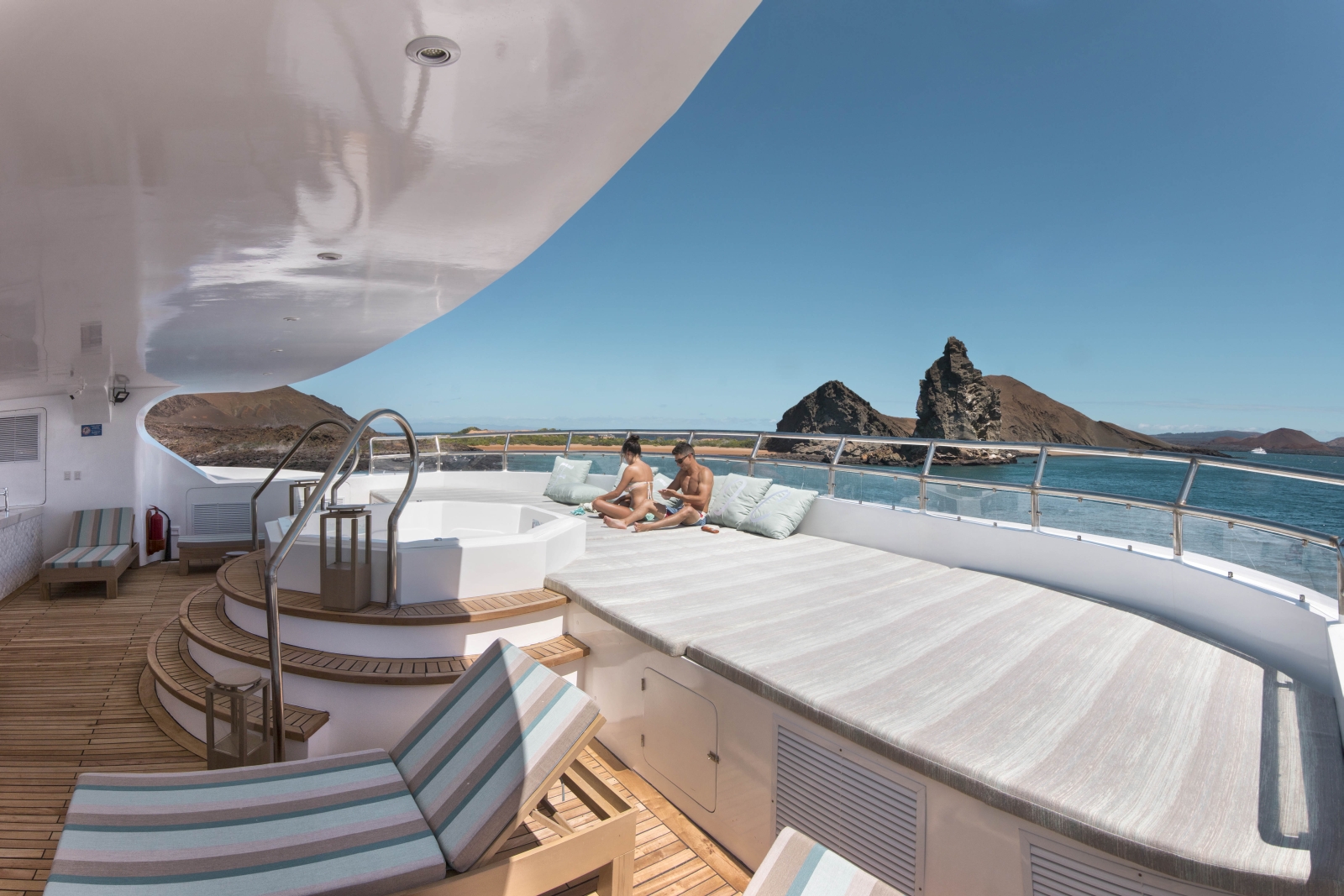 Sundeck on board Endemic in Galapagos