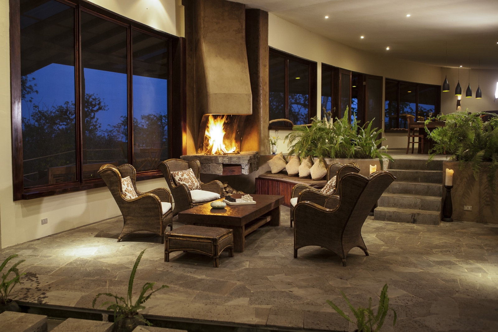 Lounge at Galapagos Safari Camp in Galapagos