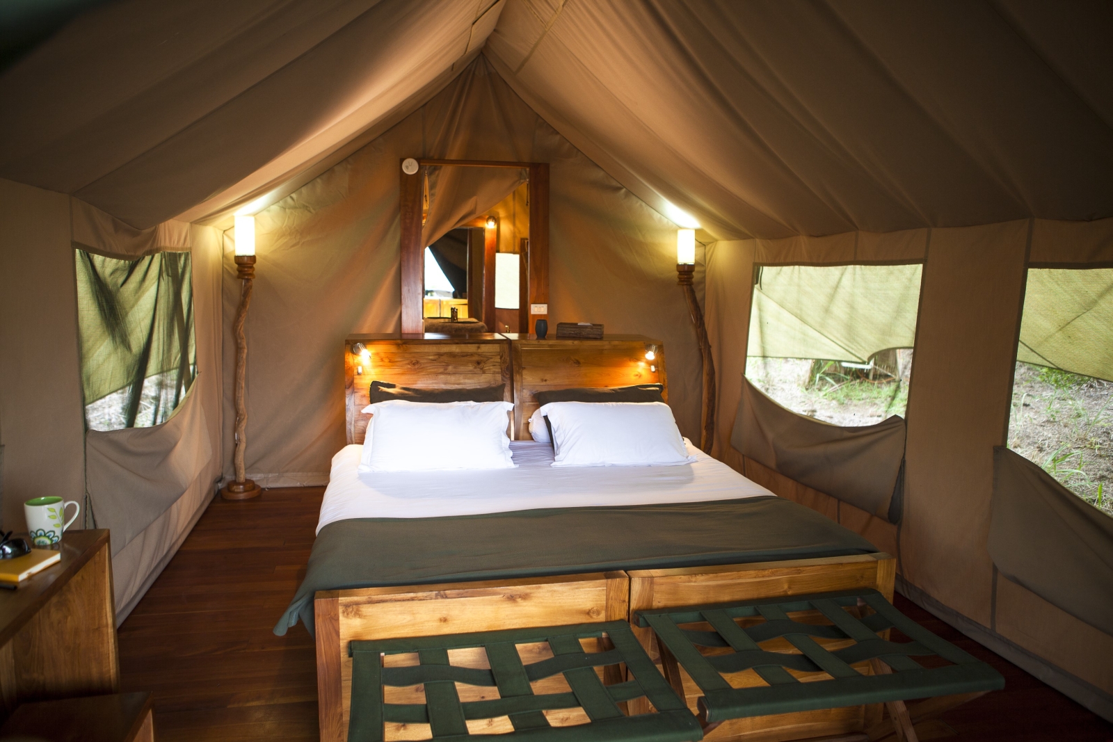 Tented room at Galapagos Safari Camp in Galapagos