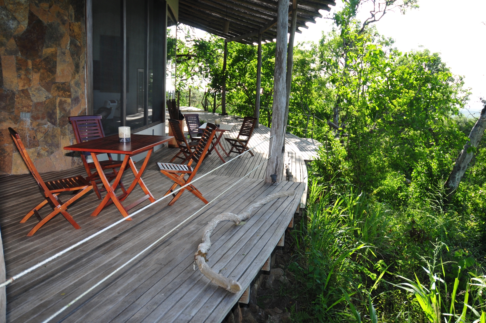 Terrace at Galapagos Safari Camp in Galapagos
