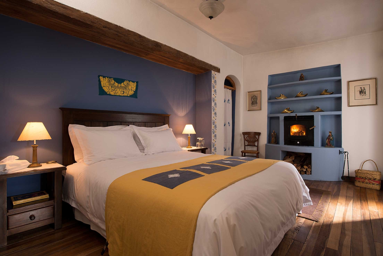 Bedroom at Hacienta Zuleta in Ecuador