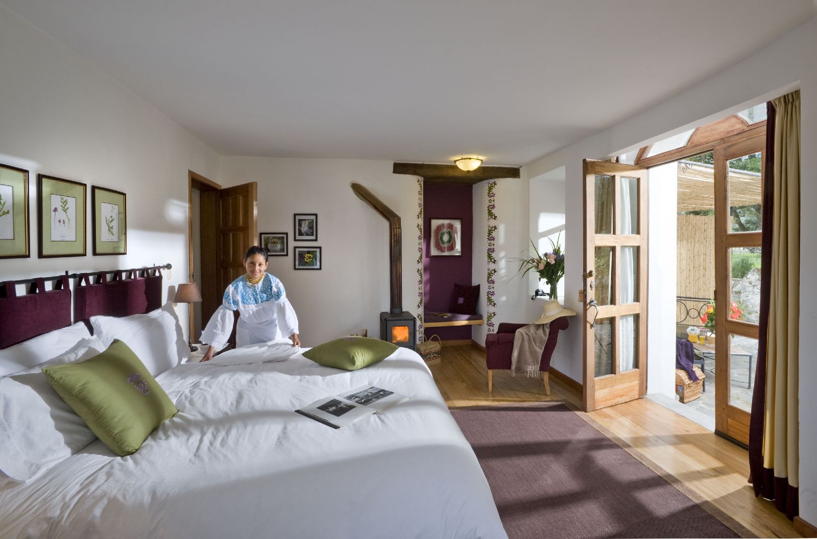 Suite at Hacienda Zuleta in the highlands of Ecuador