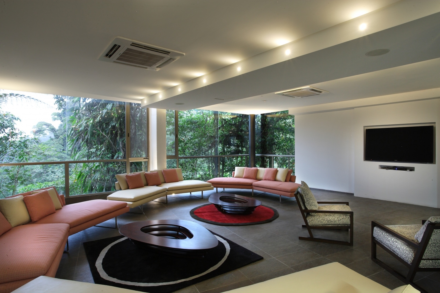 Lounge at Mashpi Lodge in Ecuador