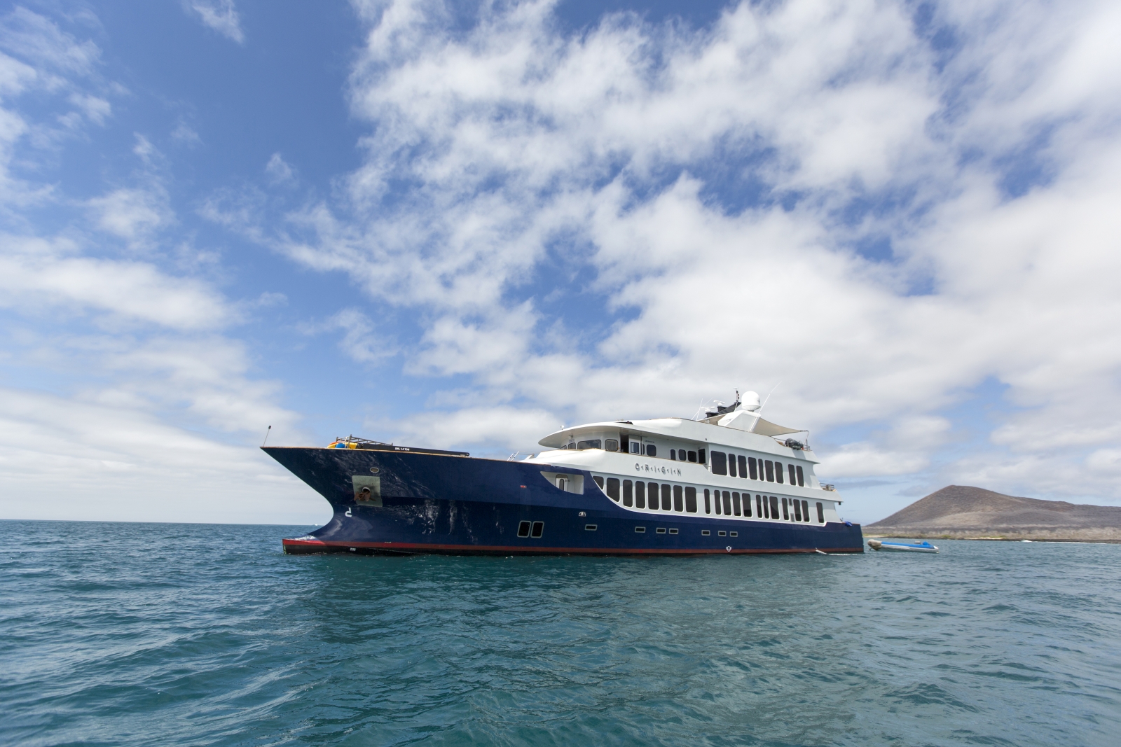 Exterior on board Origin in Galapagos