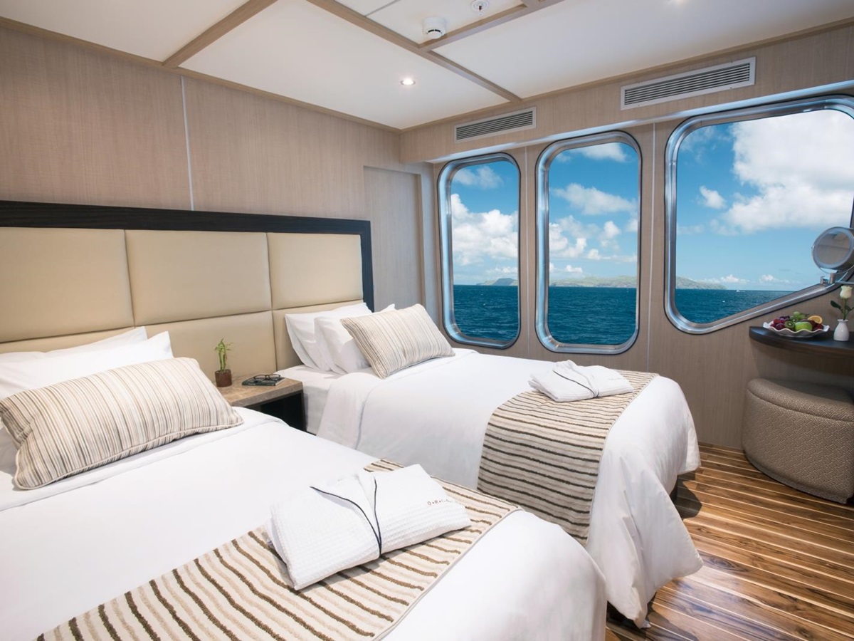 Twin cabin on board Origin in Galapagos