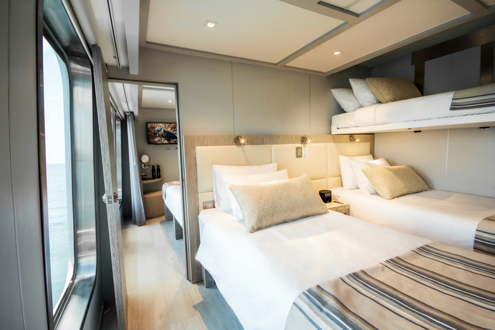 Triple Cabin on board Theory in the Galapagos