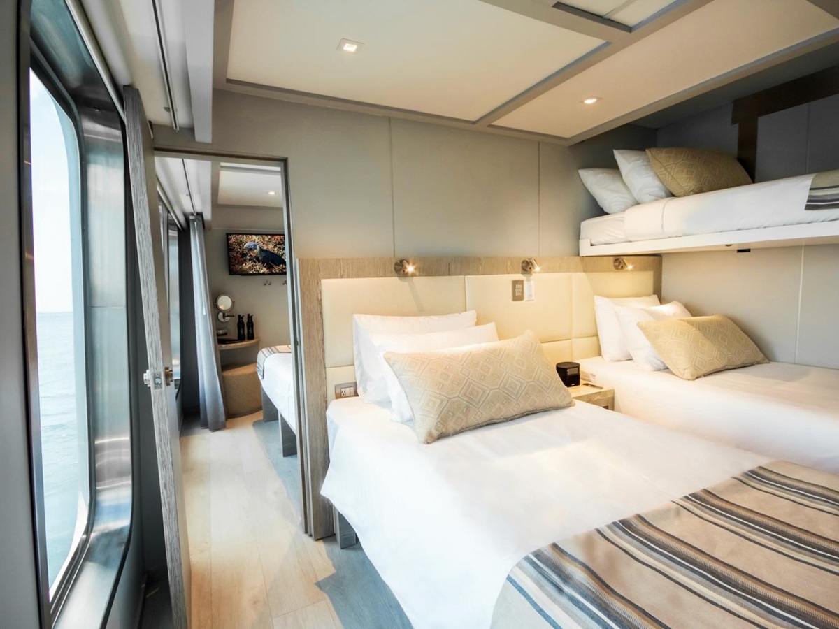 Triple Cabin on board Theory in the Galapagos