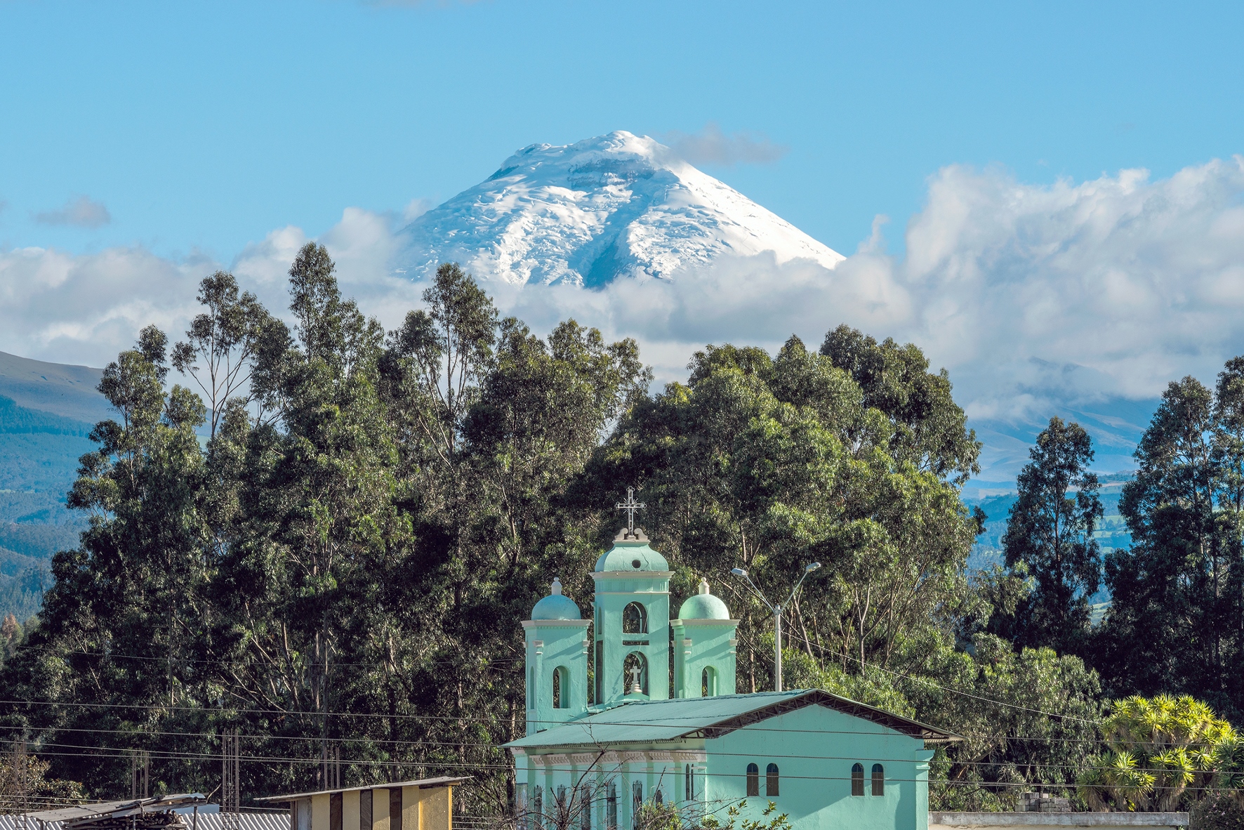 Cotopaxi volcano church, Ecuador