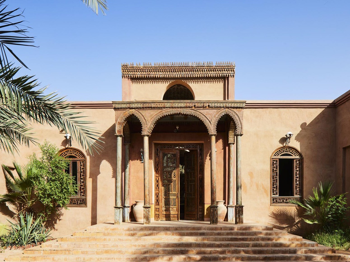 Entrance to Al Moudira hotel in Luxor