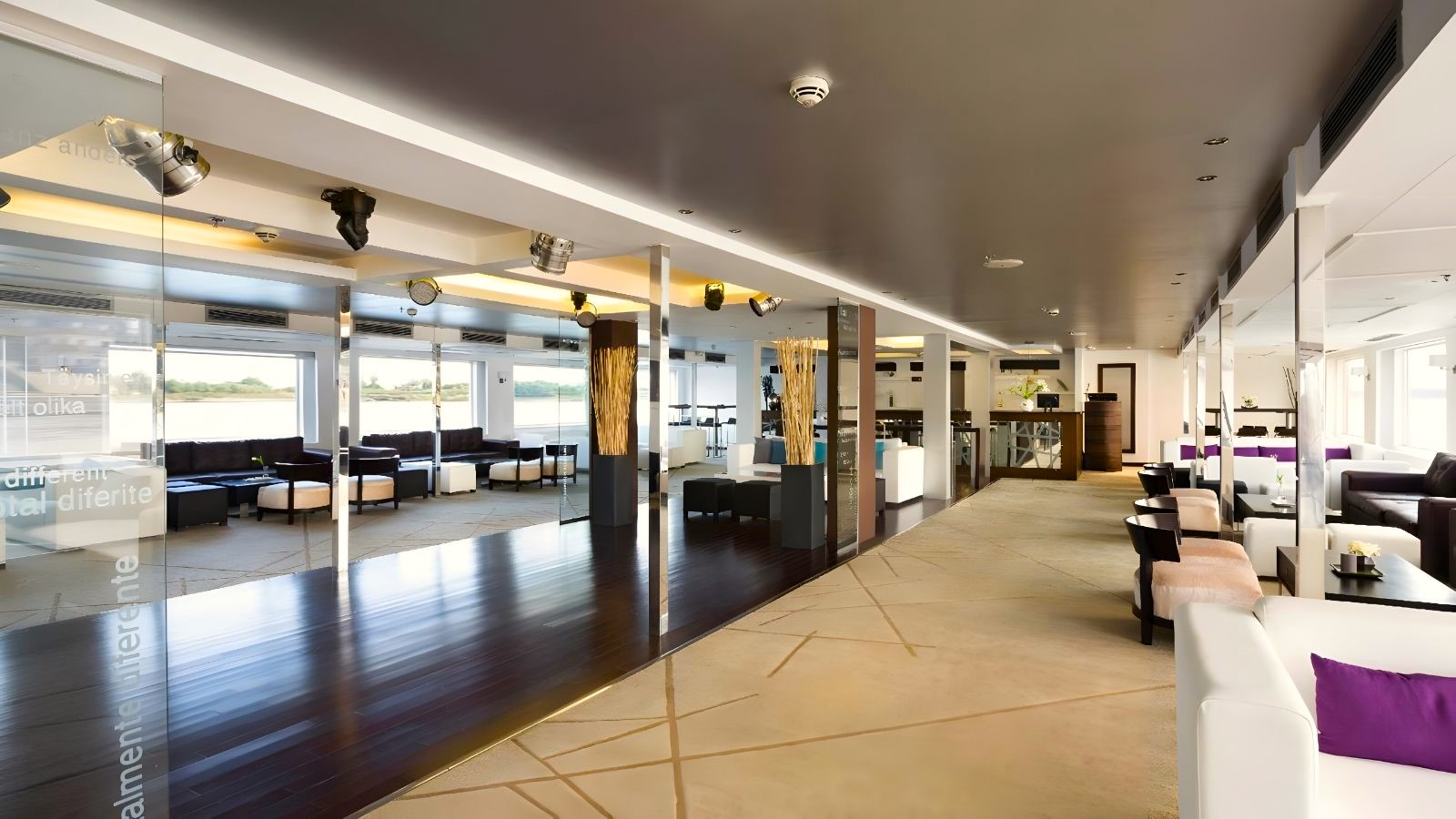 Interior view of the Farah Nile Cruise in Egypt