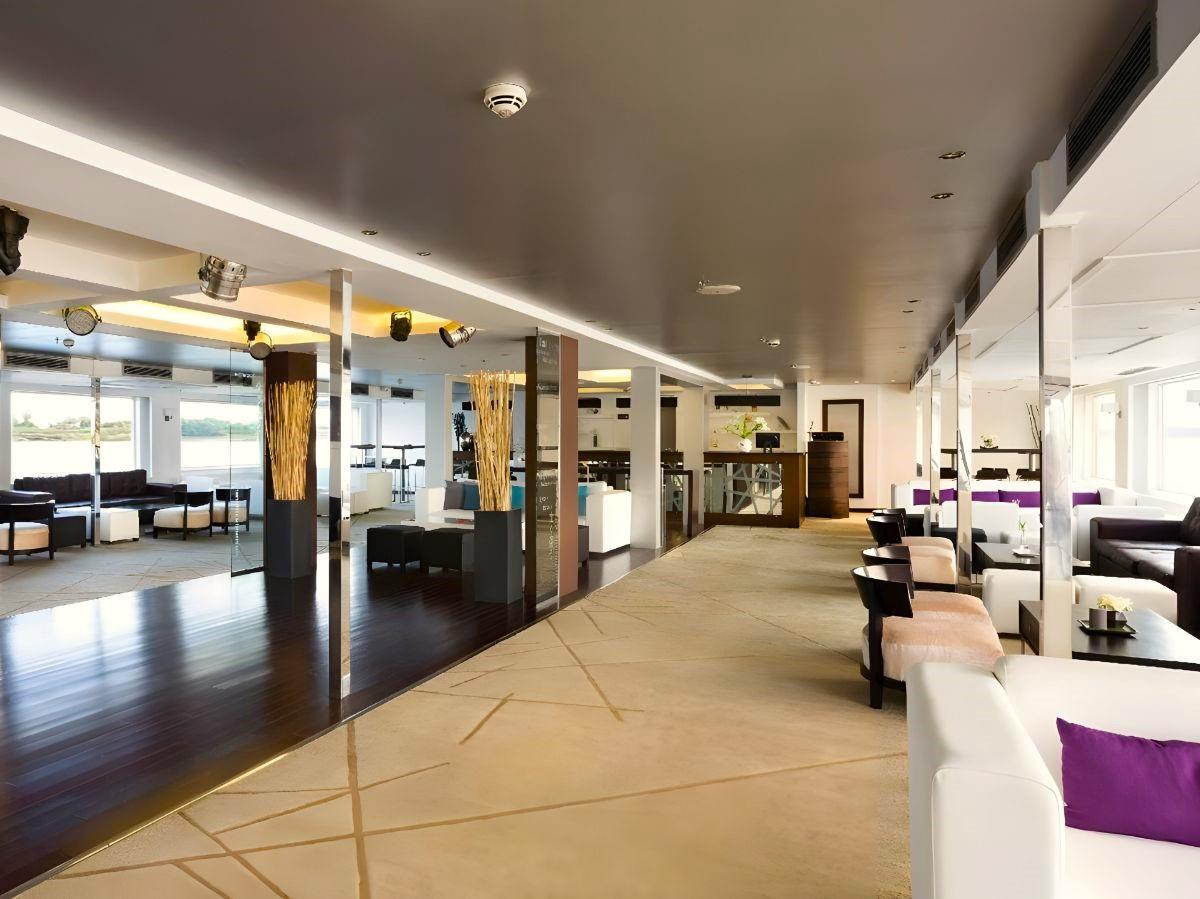 Interior view of the Farah Nile Cruise in Egypt