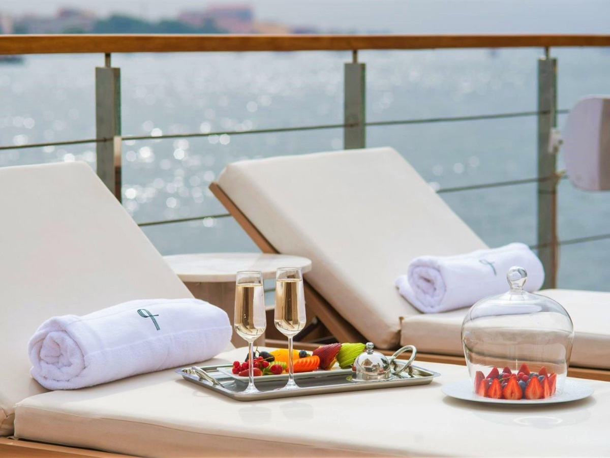 Loungers onboard the Kazazian Nile cruise in Egypt
