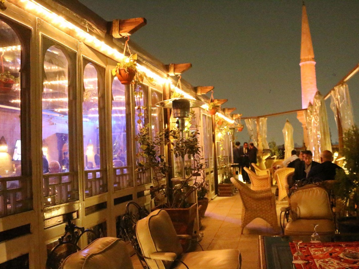 Rooftop restaurant at Le Riad Hotel de Charme Cairo