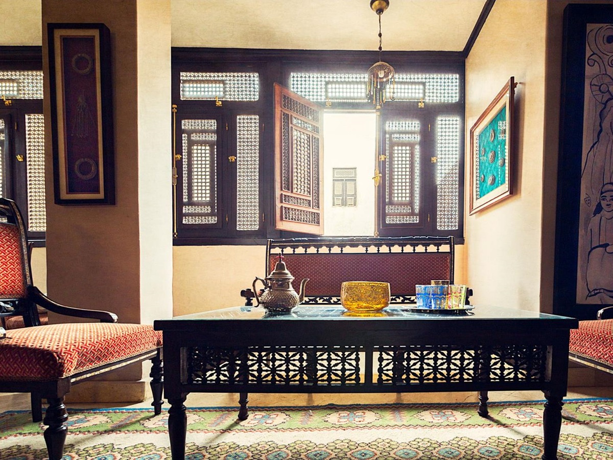 Tea lounge at Le Riad Hotel de Charme Cairo