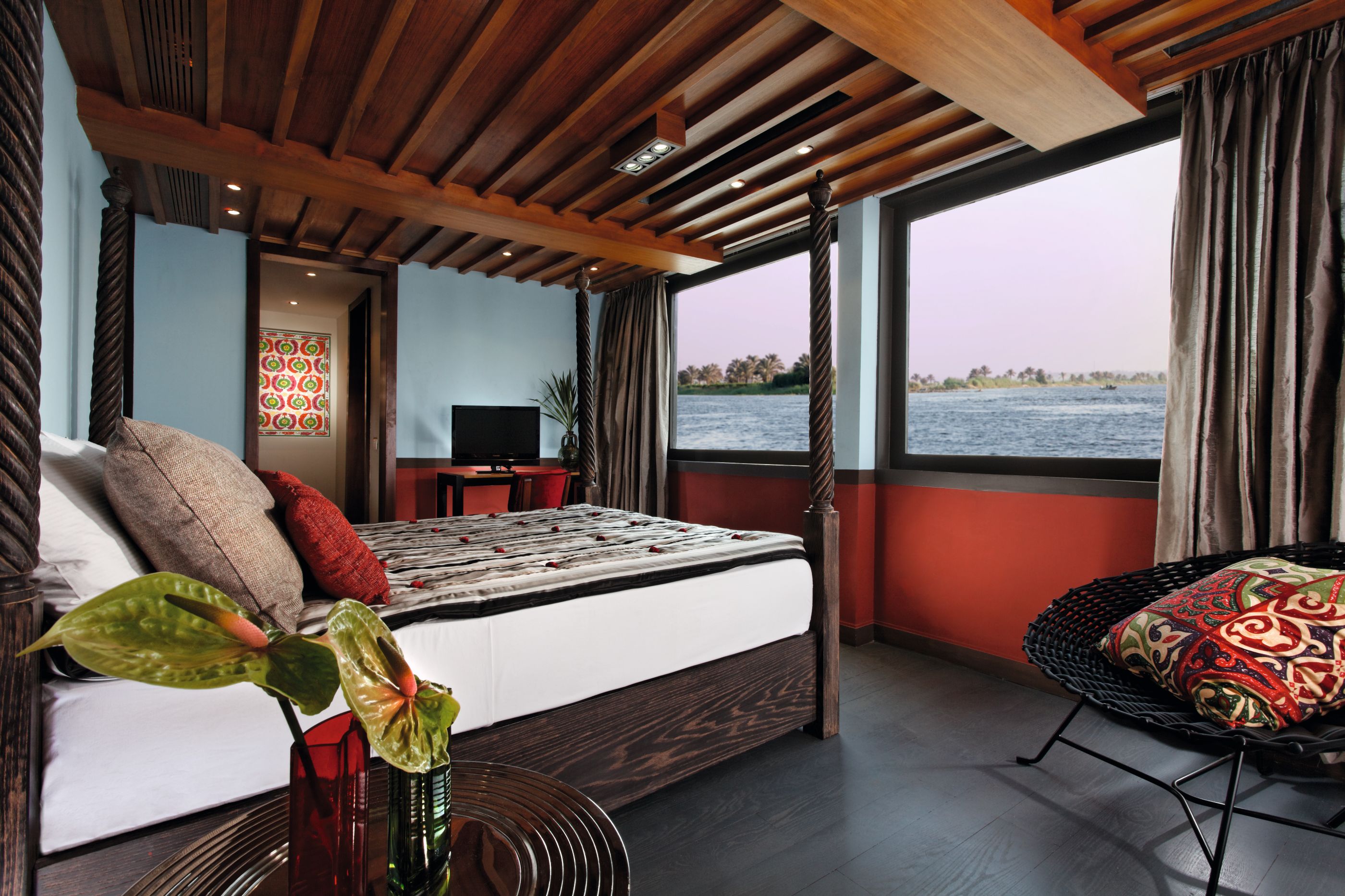 A double cabin on board the Movenpick SB Freddya in Egypt