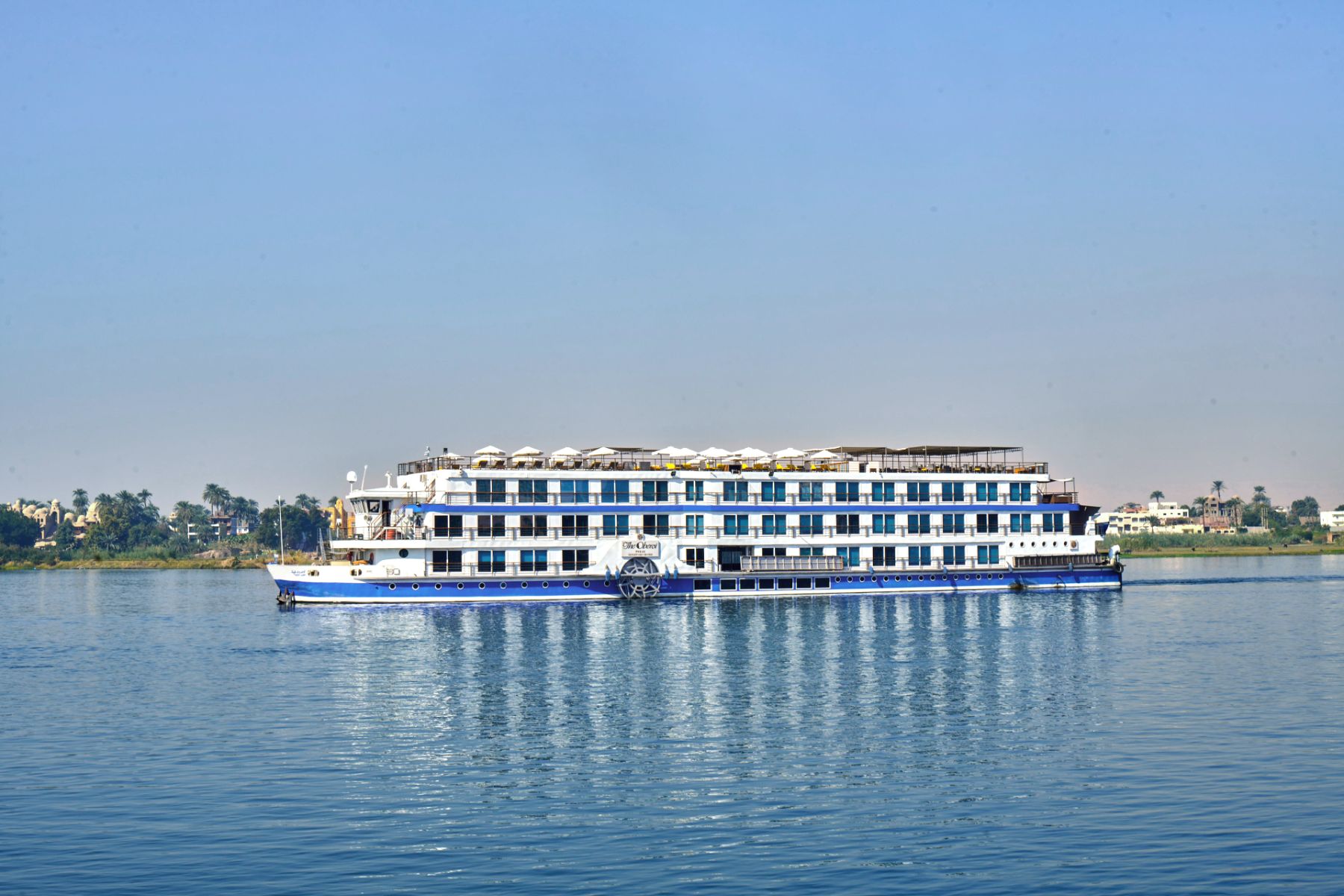 Exterior view of the Oberoi Philae Nile cruise